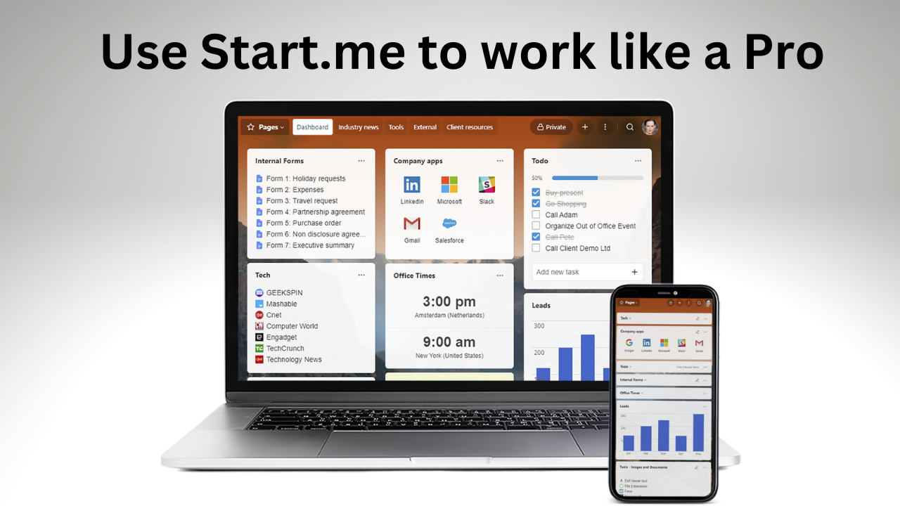 start.me chrome extension