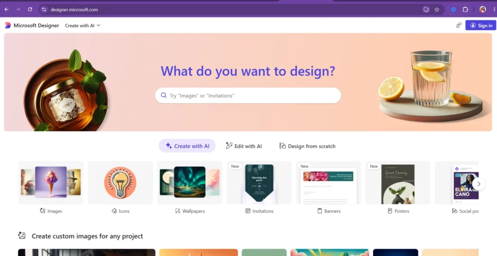 Microsoft designer 